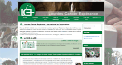 Desktop Screenshot of lourdescanceresperance.com